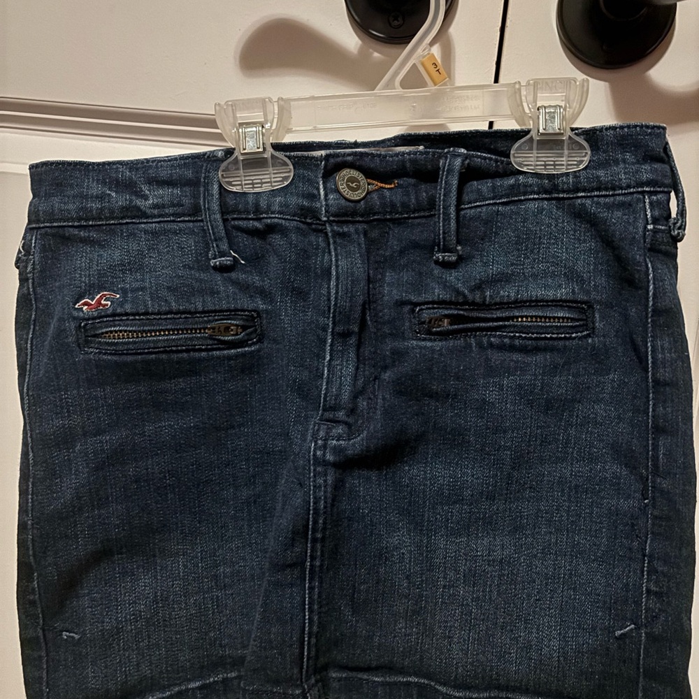 Hollister Blue Mini Skirt with Classic Style